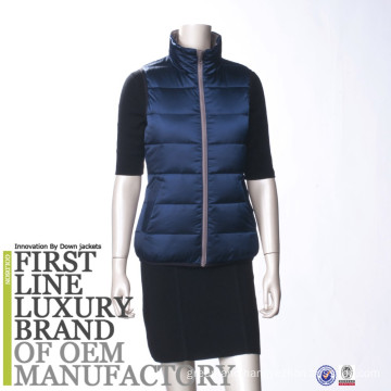 2017 Latest Women Vest Down Filling Reversible Warm Soft Winter Jacket